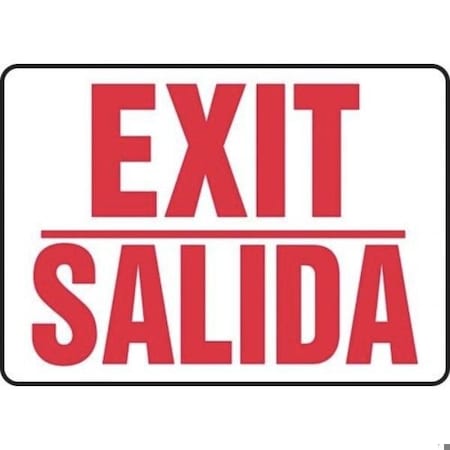 Accuform Exit Sign, Dura-Plastic, 14 in W, 10 in H SBMEXT906MXT